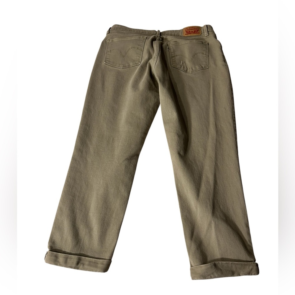 Levi's Mid Rise Skinny Tan Pants